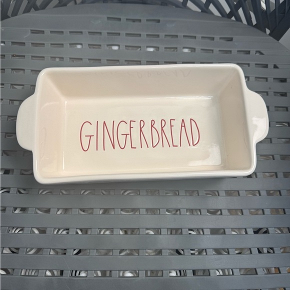 Rae Dunn Artisan Collection Gingerbread Loaf Bread Pan Christmas Baking NWT Red - Picture 1 of 7